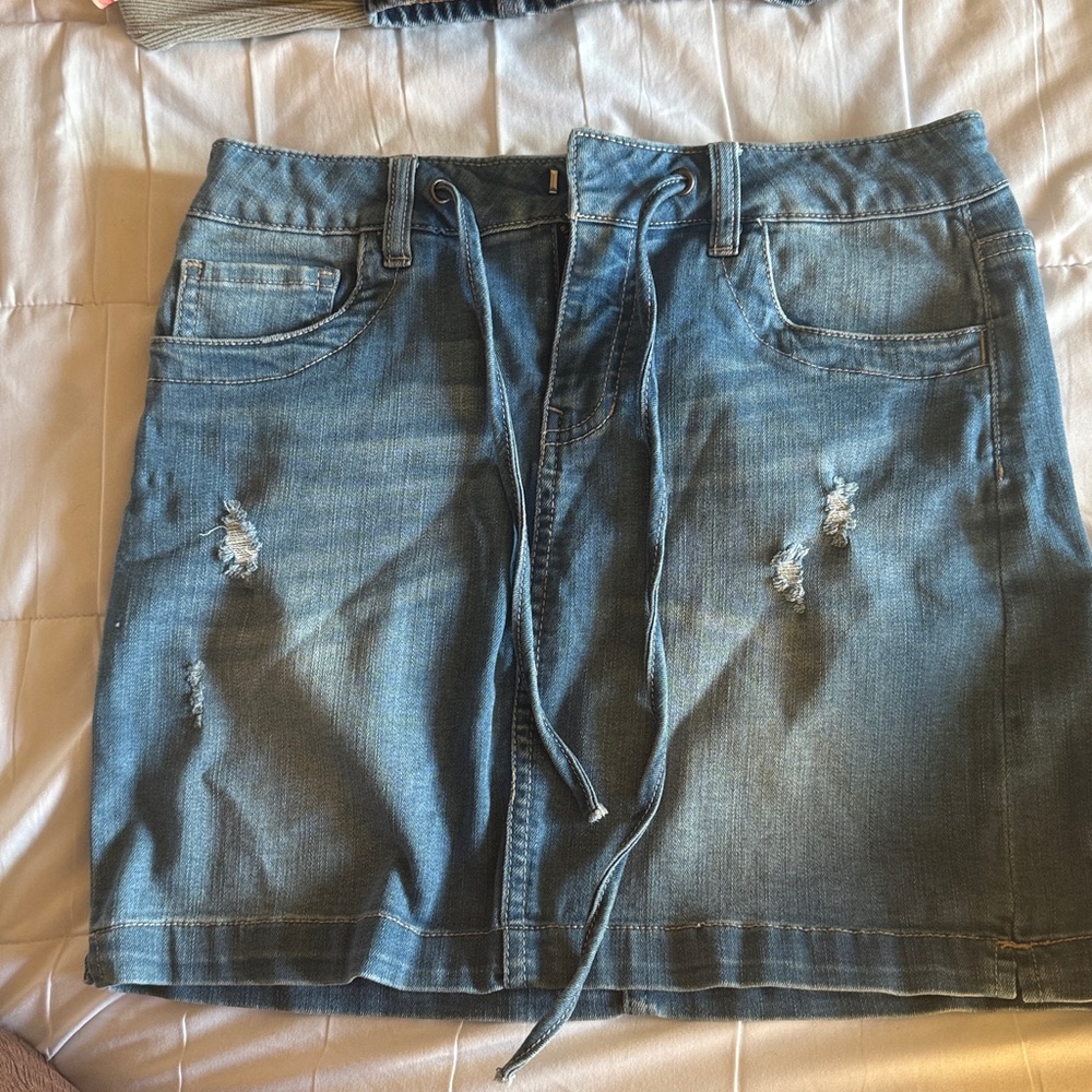 Chelsea & Violet Blue Denim Skirt